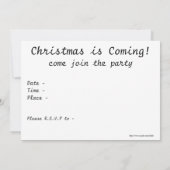 Cowboy Santa Einladung (Rückseite)