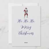 Cowboy Santa Feiertagskarte (Rückseite)