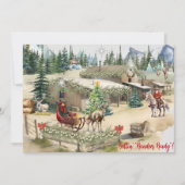 Cowboy Santa Gettin' "Rentier Ready" Weihnachtskal (Vorderseite)