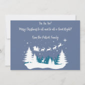 Cowboy Santa Gettin' "Rentier Ready" Weihnachtskal (Rückseite)