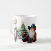 Cowboy Santa Kaffeetasse (Vorderseite Links)