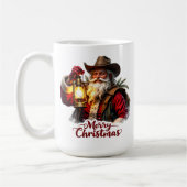 Cowboy-Santa-Laternenlicht Kaffeetasse (Links)