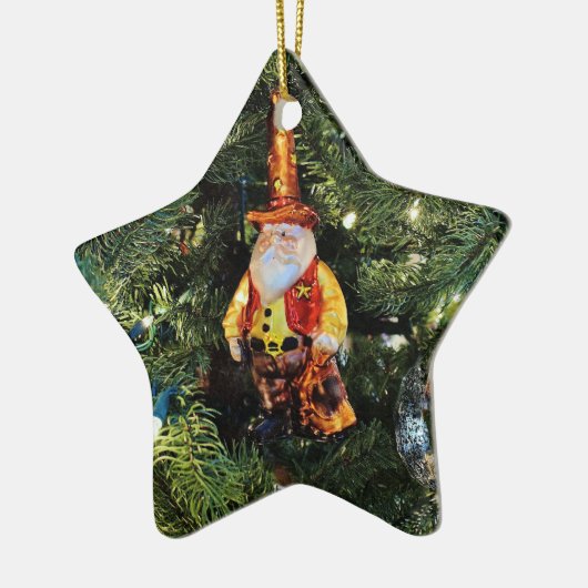 Cowboy Santa Ornament (Links)