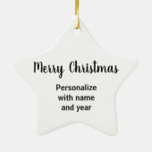 Cowboy Santa Ornament (Hinten)