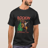 Cowboy Santa Ride Pferd Rocking rund um den Christ T-Shirt (Vorderseite)