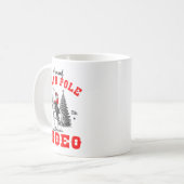 Cowboy Santa Riding Reindeer North Le Rodeo Christ Kaffeetasse (Vorderseite Links)