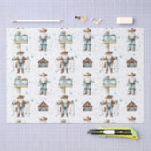 Cowboy Santa Seidenpapier (Handwerk)