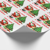 Cowboy Santa weiß, dass Sie ein guter Cowboy waren Geschenkpapier (Ecke)