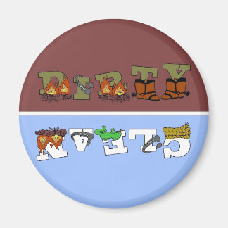 Cowboy Sauberkeit/Geschirrspülmaschine Magnet