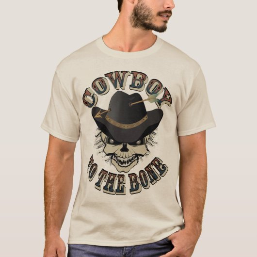 Cowboy-Schädel T-Shirt (Vorderseite)