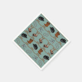 Cowboy-Scheunenparty Serviette (Ecke)