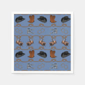 Cowboy-Scheunenparty Serviette (Vorderseite)