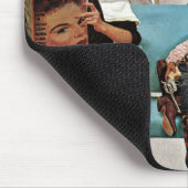 Cowboy schlafend im Schönheits-Salon Mousepad (Ecke)