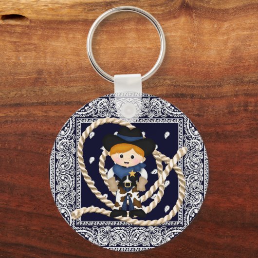 Cowboy Schlüsselanhänger (Vorderseite)