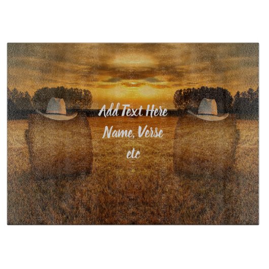 Cowboy Schneidebrett (Vorderseite)