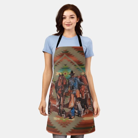 Cowboy  schürze (Getragen)