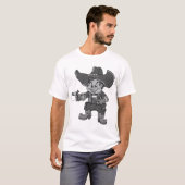 Cowboy-Schwarzes T-Shirt (Vorne ganz)