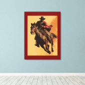COWBOY-SCHWUNG # 3 LEINWANDDRUCK (Insitu (Holzboden))