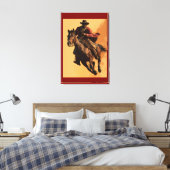COWBOY-SCHWUNG # 3 LEINWANDDRUCK (Insitu (Schlafzimmer))
