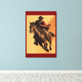 COWBOY-SCHWUNG # 3 LEINWANDDRUCK (Insitu (Holzboden))