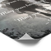 Cowboy Segen Pferde Silhouette Decoupage drucken Poster (Ecke)