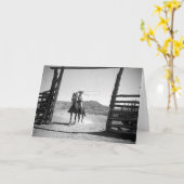 Cowboy-Seil Karte (Gelbe Blume)