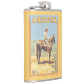 Cowboy (Seitenansicht) Arizona Flachmann (Rechts)