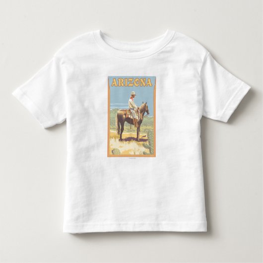 Cowboy (Seitenansicht)Arizona Kleinkind T-shirt (Vorderseite)