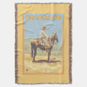 Cowboy (Seitenansicht) Colorado Decke (Vorderseite Vertikal)