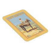 Cowboy (Seitenansicht)New Mexico Magnet (Rechte Seite)