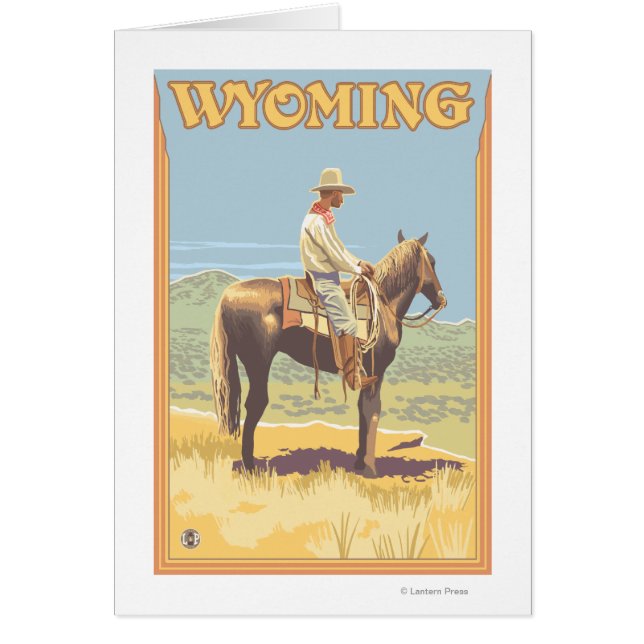 Cowboy (Seitenansicht)Wyoming (Vorne)