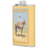 Cowboy (Seitenansicht) Wyoming Flachmann (Links)