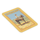 Cowboy (Seitenansicht)Wyoming Magnet (Rechte Seite)