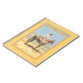 Cowboy (Seitenansicht)Wyoming Notizblock (Linke Seite)