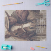 Cowboy Sessing Western Man Horse Seidenpapier (Basteln)