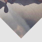 Cowboy Sessing Western Man Horse Seidenpapier (Detail)