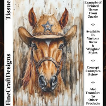 Cowboy Sheriff Kastanienpferd in Hat DD6 Decoupage