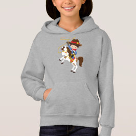 Cowboy, Sheriff, Pferd, Lasso, Western, Braunhaar Hoodie