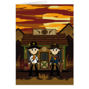 Cowboy-Sheriffs am Western-Gefängnis