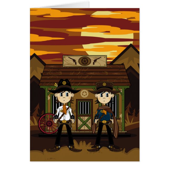 Cowboy-Sheriffs am Western-Gefängnis (Vorne)