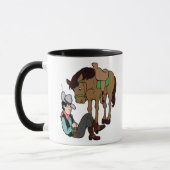 Cowboy Siesta Ruhpferd Tasse (Links)