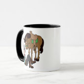Cowboy Siesta Ruhpferd Tasse (Vorderseite Links)