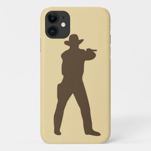 Cowboy-Silhouette Case-Mate iPhone Hülle (Rückseite)