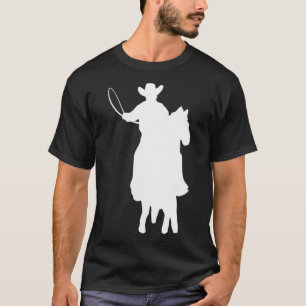 Cowboy Silhouette Cowboy Fanatic VNeck T-Shirt