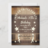 Cowboy-Silhouette Einladung (Vorderseite)