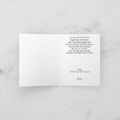 Cowboy-Silhouette-Grußkarte Karte (Innenseite)