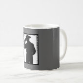 Cowboy-Silhouette Kaffee-Tasse Kaffeetasse (VorderseiteRechts)