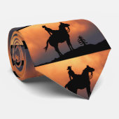 Cowboy-Silhouette-Krawatte Krawatte (Gerollt)