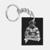 Cowboy Silverback Kevin's Corner REAL GORILLA Schlüsselanhänger (Vorderseite links)