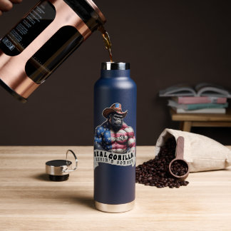 Cowboy Silverback Kevin's Corner REAL GORILLA Trinkflasche